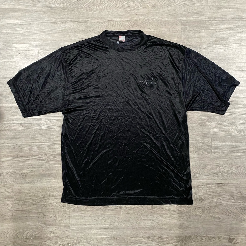 South Pole Y2K Shirt Men XL Black W/ Logo Baggy Stretch Short Sleeve Tee Hip Hop - Picture 2 of 7
